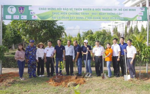 HANE trồng cây “Vì Biển Đảo Xanh Tổ Quốc” tại Lữ đoàn 681 Vùng 2 Hải quân Hane trồng cây trong khuôn viên Lữ đoàn 681 ngày 5/8/2022