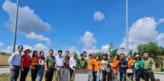 Hane phối hợp với Đoàn thanh niên CA TP.HCM trồng cây tại trại giam T30