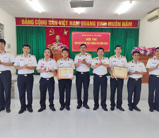 Trung đoàn 251 – Vùng 2 Hải Quân tổ chức Hội thi cán bộ giảng dạy chính năm 2023