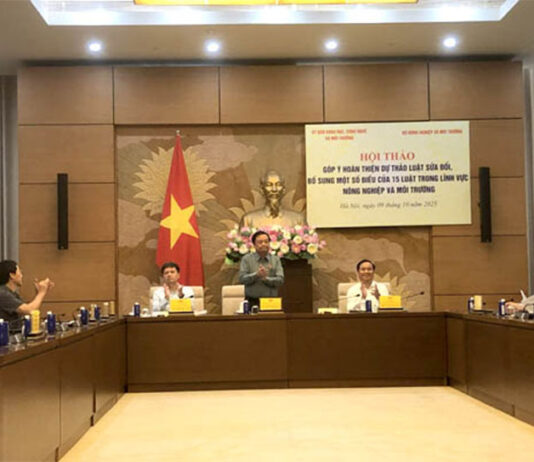Hội Bảo vệ Thiên nhiên và Môi trường Việt Nam góp ý sửa đổi, bổ sung 15 luật về nông nghiệp, môi trường