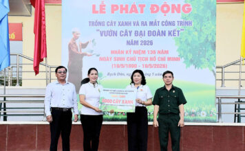 TP.HCM: Phường Rạch Dừa phát động trồng cây xanh và ra mắt “Vườn cây đại đoàn kết” năm 2026