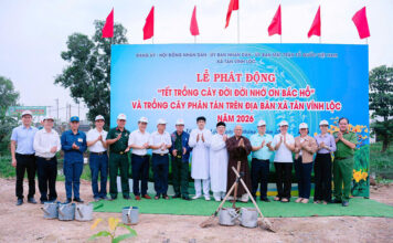 Hội Bảo vệ Thiên nhiên và Môi trường TPHCM góp thêm mảng xanh đến Xã Tân Vĩnh Lộc