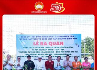 Phường Bình Phú ra quân hưởng ứng phong trào “Toàn dân chung tay bảo vệ môi trường, vì một Việt Nam xanh – sạch – đẹp”