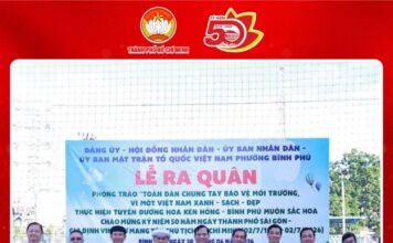 Phường Bình Phú ra quân hưởng ứng phong trào “Toàn dân chung tay bảo vệ môi trường, vì một Việt Nam xanh – sạch – đẹp”