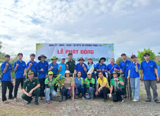 HANE góp những mầm xanh cùng phường Vũng Tàu xây dựng “Vườn cây Đại đoàn kết”