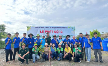 HANE góp những mầm xanh cùng phường Vũng Tàu xây dựng “Vườn cây Đại đoàn kết”